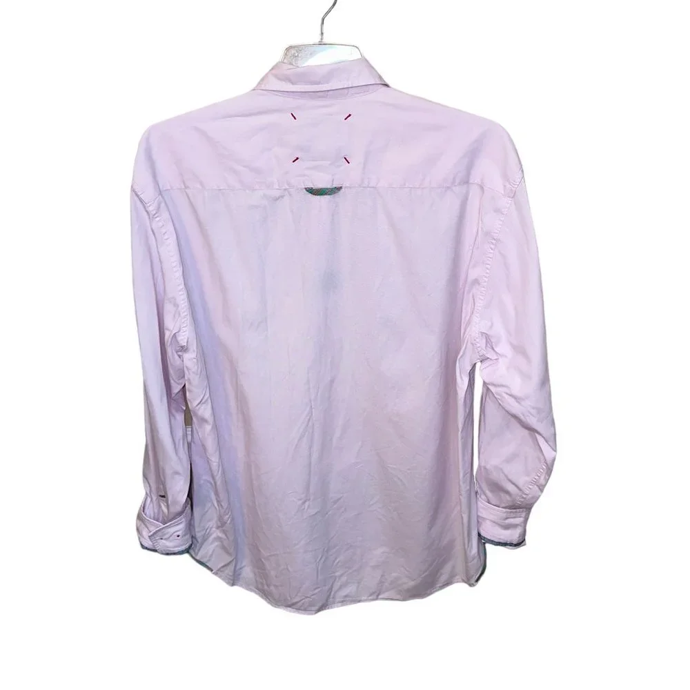 Robert Graham The Freshly Laundered‎ Shirt 100% Cotton Pink Size XXL